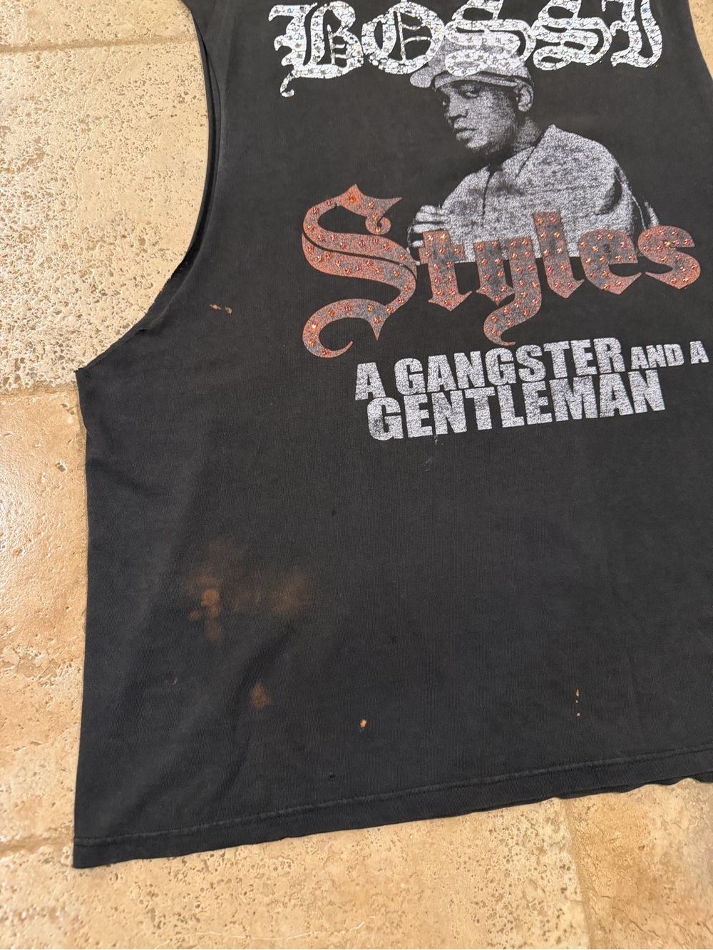 Bossi Rhinestone Embellished Vintage Styles P Ruff Ryders Rap Tee - Picture 9 of 16